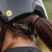 Riding Helmet MIPS Strixx Competition Wide Peak Glossy Black Riding Helmet MIPS Strixx Competition Wide Peak Glossy Black