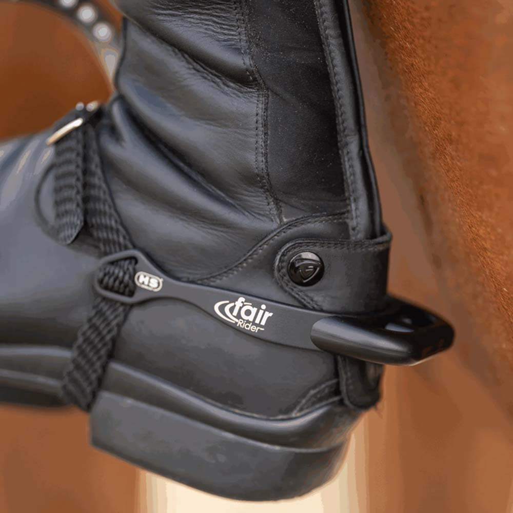 Spurs fairRider 20mm Round Flattened Black