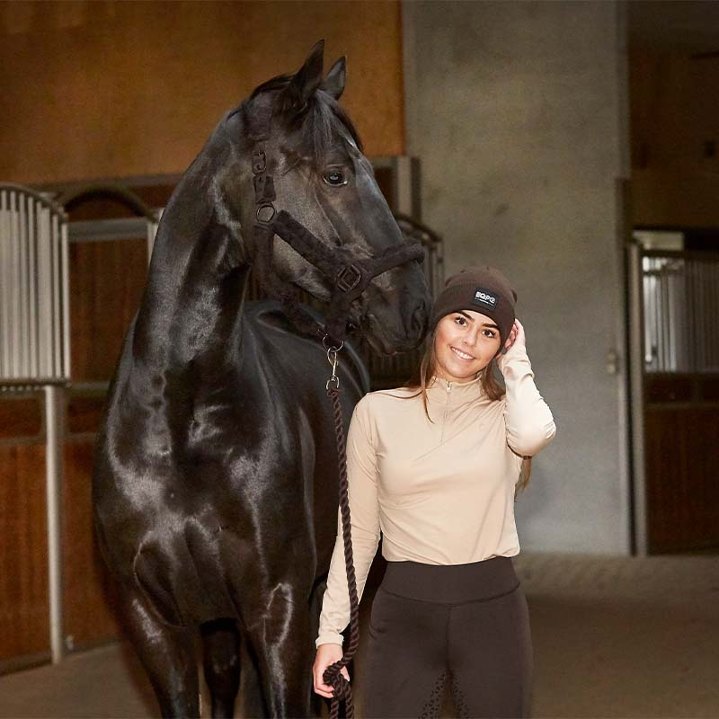 Halter Clint Fauxfur HG Dark Brown