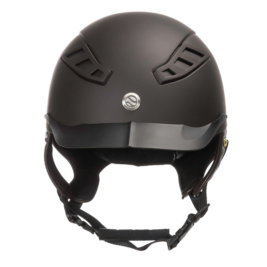 EQ3 Lynx Smooth Top Riding Helmet Brown