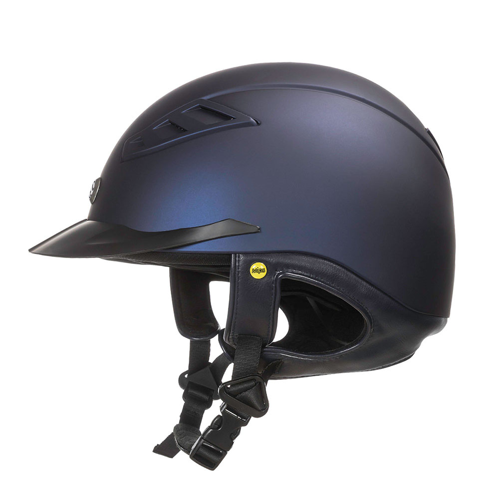 EQ3 Lynx Smooth Top Riding Helmet Navy