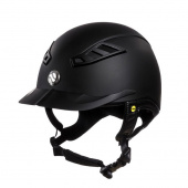 EQ3 Lynx Smooth Top Riding Helmet Black