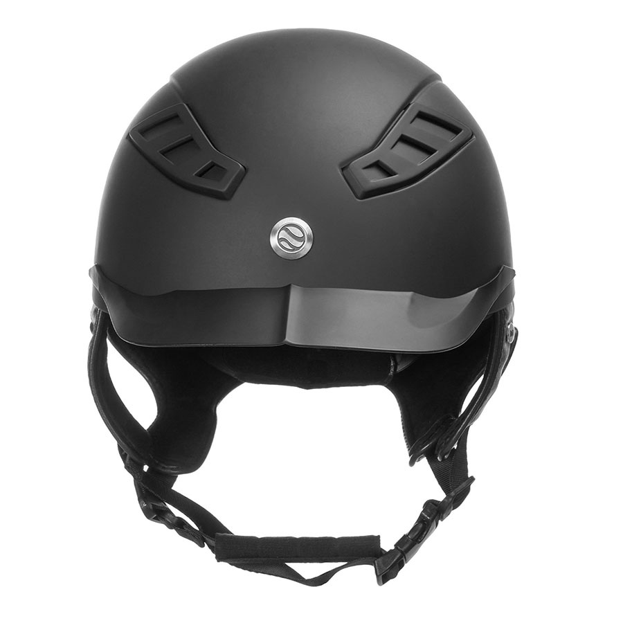 EQ3 Lynx Smooth Top Riding Helmet Black