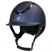 Riding Helmet EQ3 Pardus with Screw Smooth Top Navy Blue