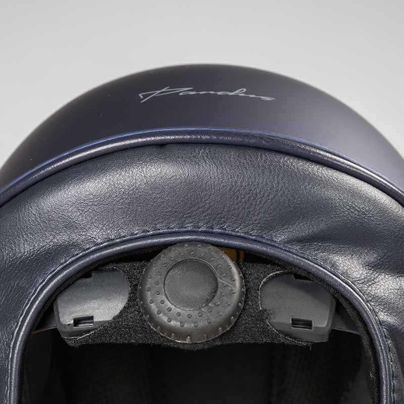 Riding Helmet EQ3 Pardus with Screw Smooth Top Navy Blue