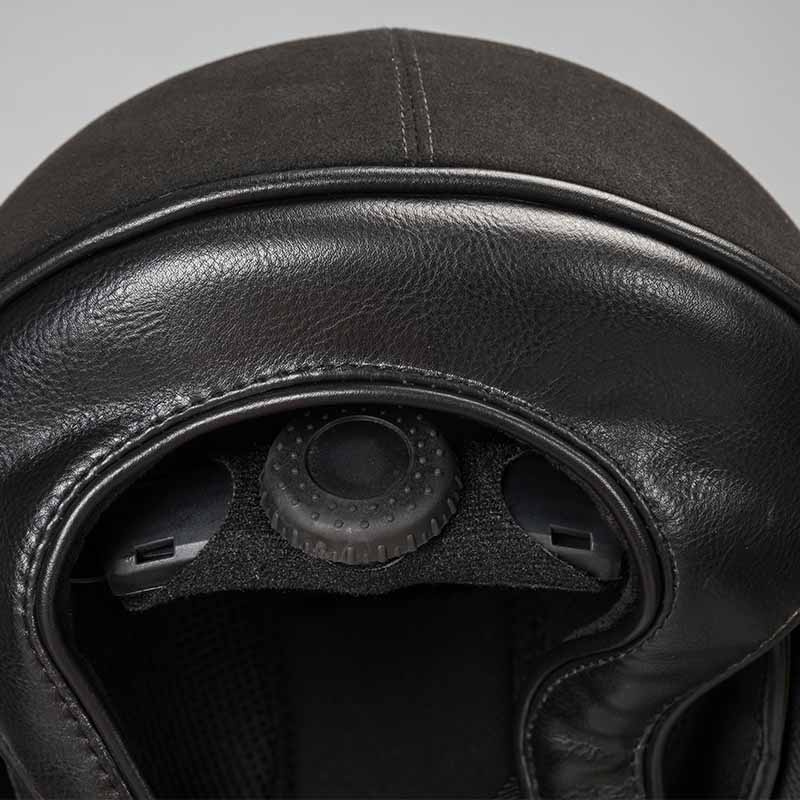 Riding Helmet EQ3 Pardus with Screw Microfiber Glitter Black Sand