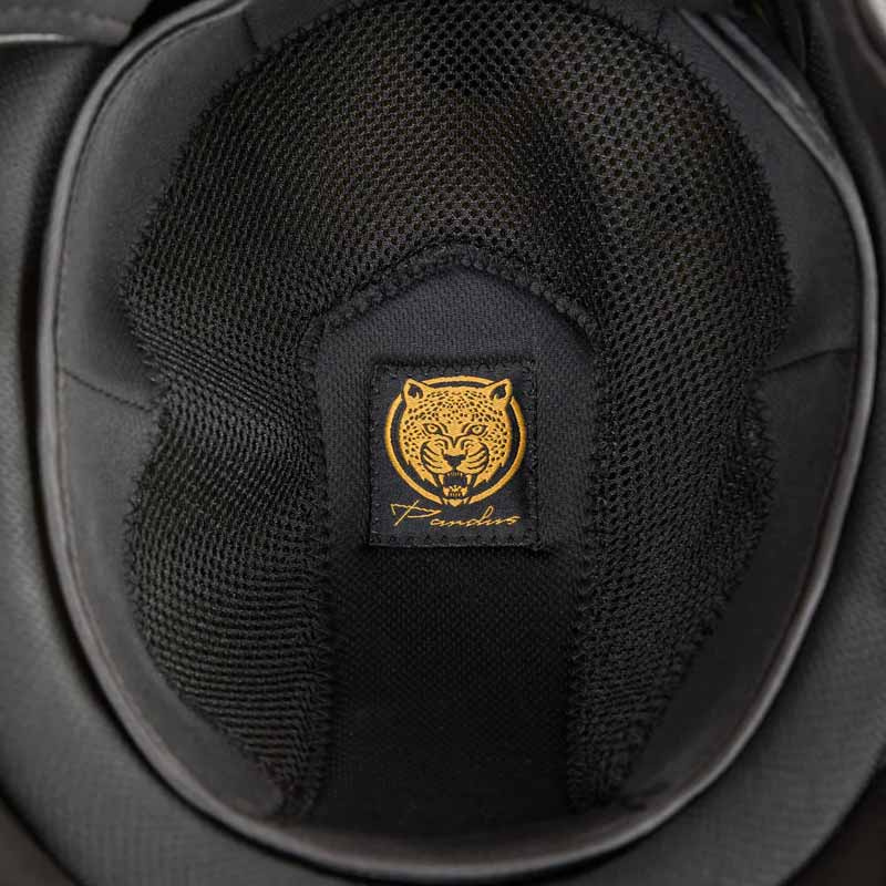 Riding Helmet EQ3 Pardus with Screw Smooth Top Glitter Black Sand