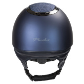 Riding Helmet EQ3 Pardus with Screw Smooth Top Glitter Navy Blue Sand Riding Helmet EQ3 Pardus with Screw Smooth Top Glitter Navy Blue Sand