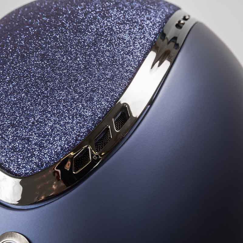 Riding Helmet EQ3 Pardus with Screw Smooth Top Glitter Navy Blue Sand