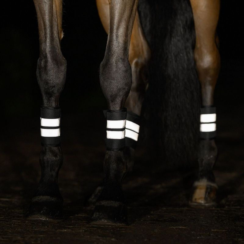 Leg Reflectors Set 4-pack Black/Silver 