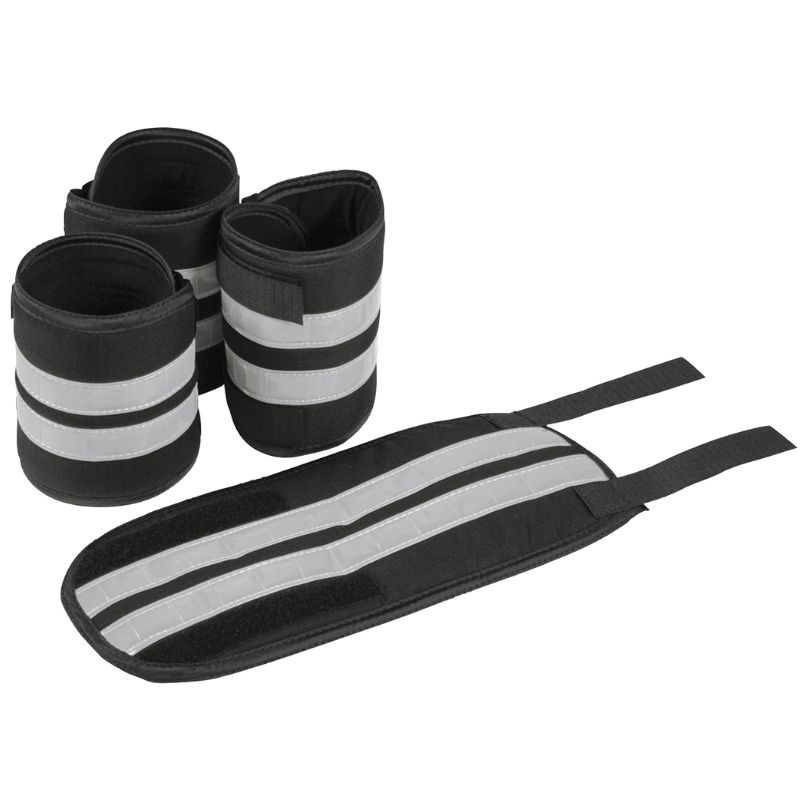Leg Reflectors Set 4-pack Black/Silver 