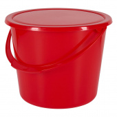 Bucket with Lid HG Red