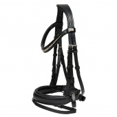 Bridle with Reins Cryll Pull-Back Flash 0Black
