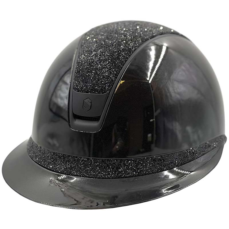 Riding Helmet Miss Shield 2.0 Glossy Ultra Fine Rocks Matt Trim Black