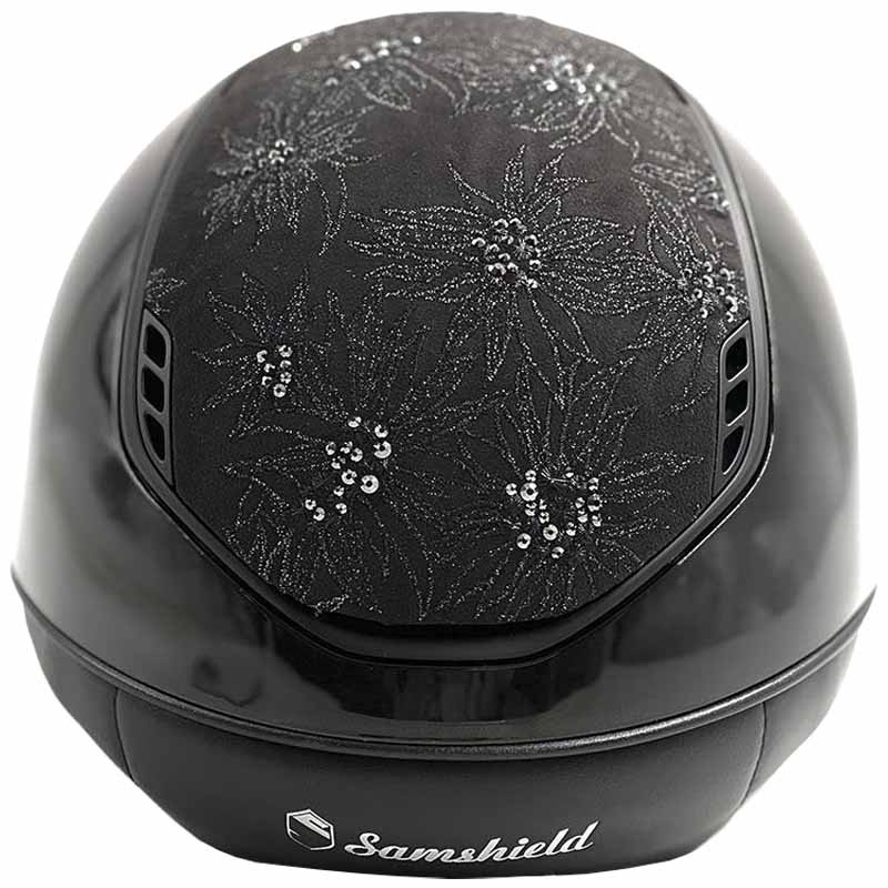 Riding Helmet Miss Shield 2.0 Glossy Spring Flower Matt Trim Black