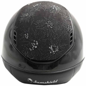 Riding Helmet Miss Shield 2.0 Glossy Spring Flower Matt Trim Black Riding Helmet Miss Shield 2.0 Glossy Spring Flower Matt Trim Black