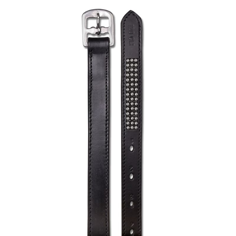 Stirrup Leathers Silverstar Black/Silver 