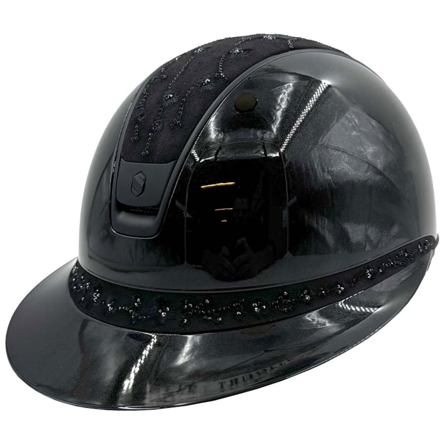 Riding Helmet Miss Shield 2.0 Glossy Cherry Blossom Matt Trim Black