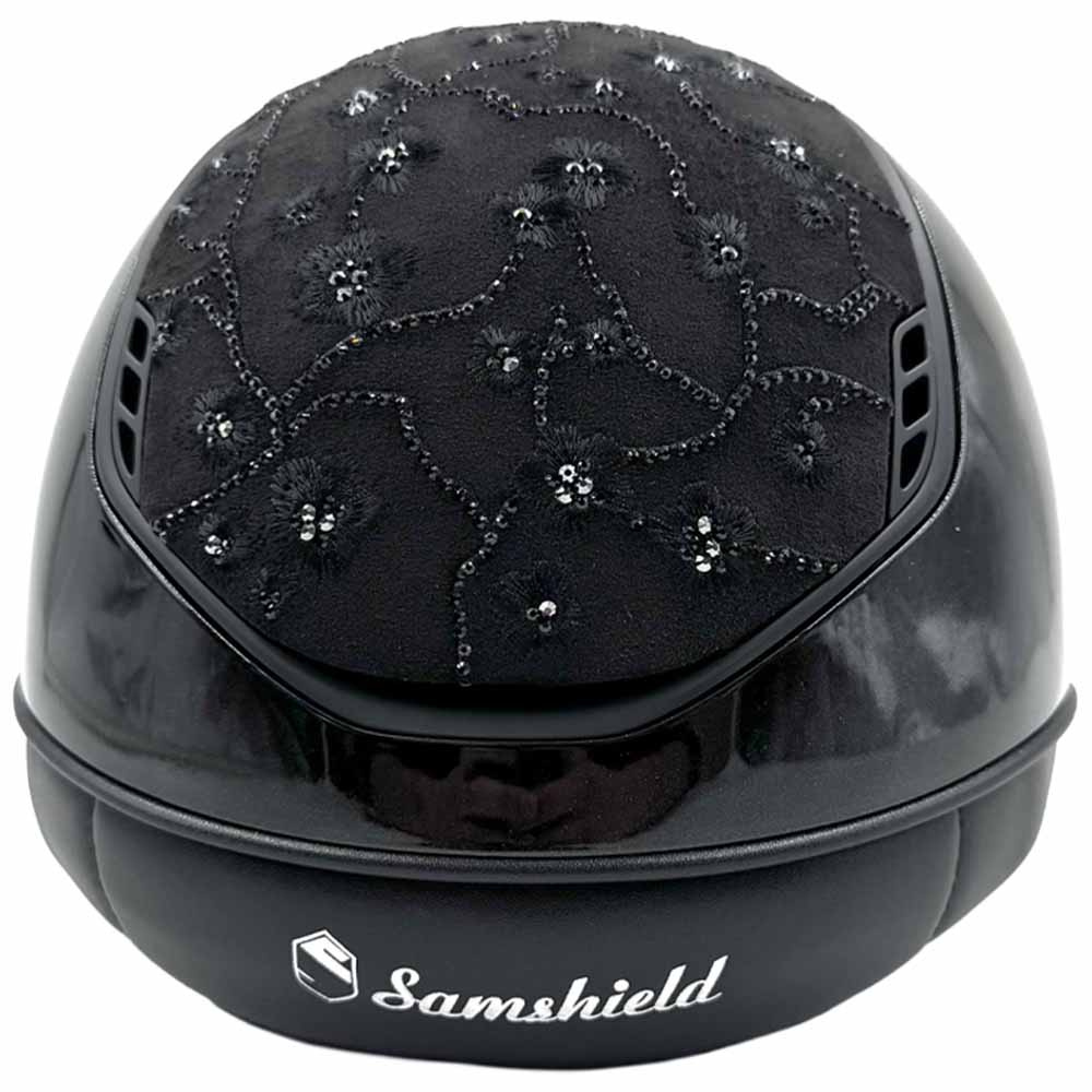 Riding Helmet Miss Shield 2.0 Glossy Cherry Blossom Matt Trim Black