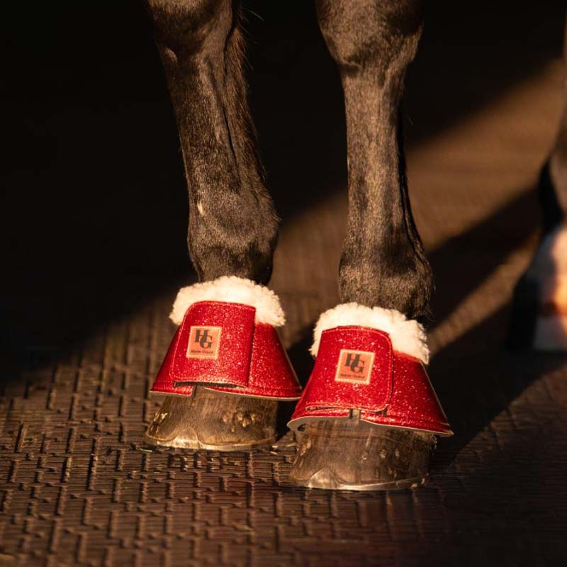 Boots with Fur Lulu Christmas Glitter HG Red/White