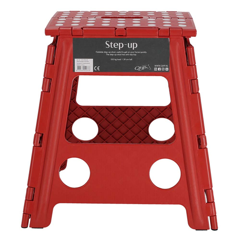 Folding Stool Step-Up Red