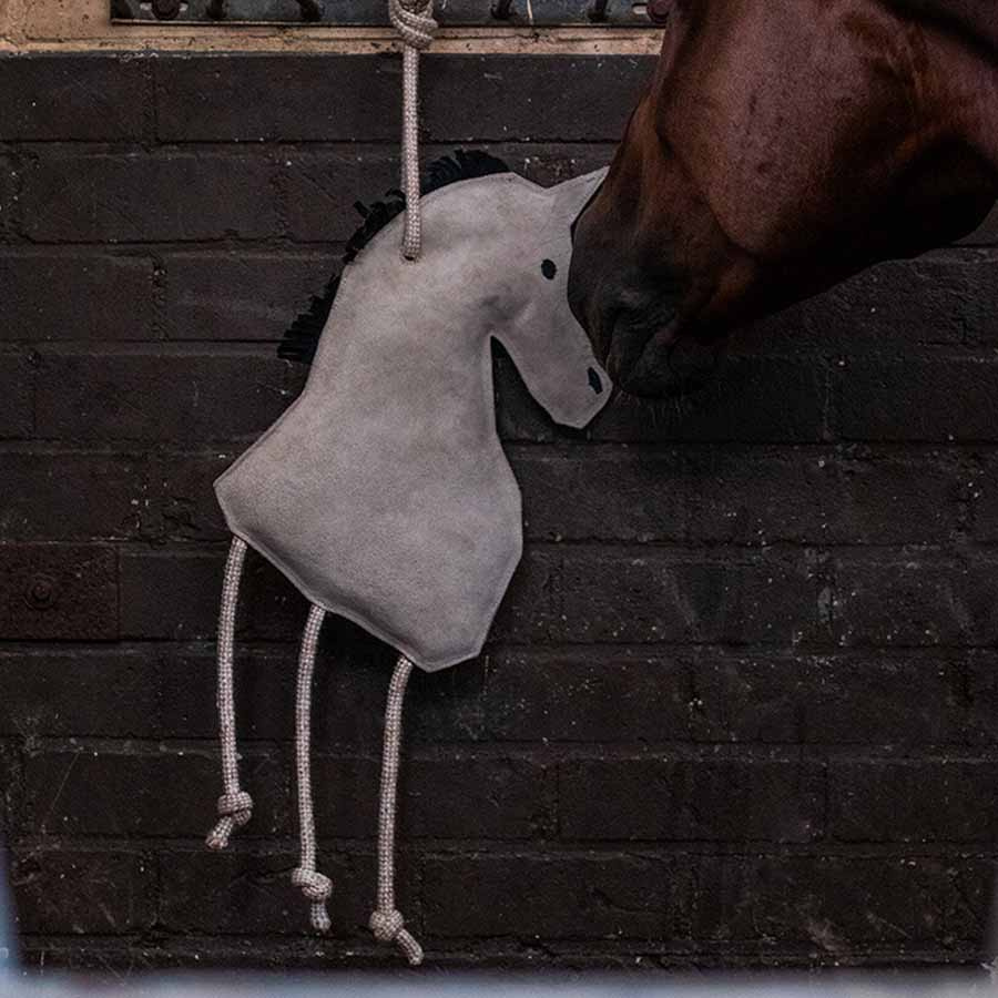 Horse Toy Horse in Suede ECO Light Grey