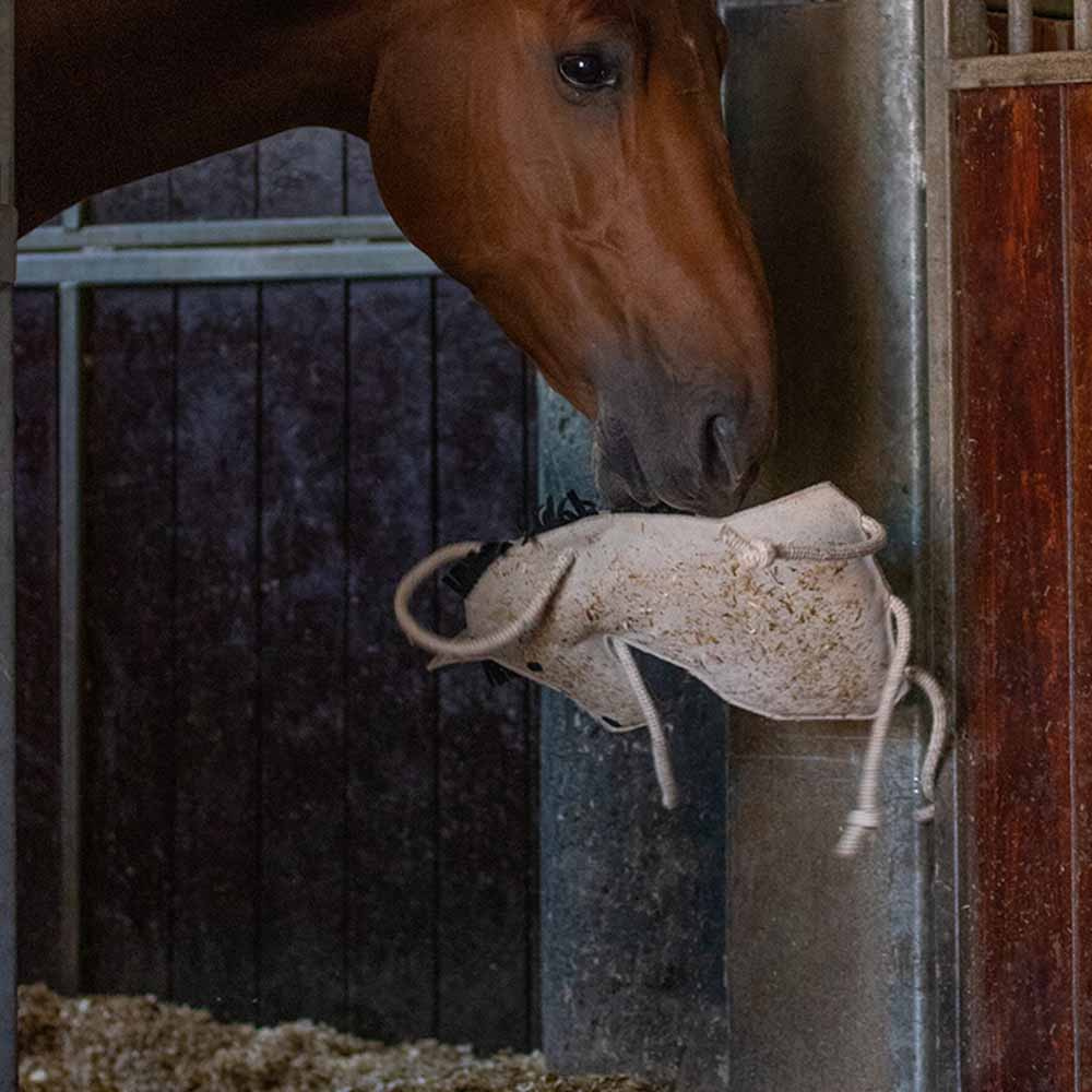 Horse Toy Horse in Suede ECO Light Grey
