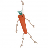 Horse Toy Carrot in Suede ECO Orange