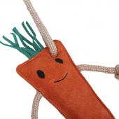 Horse Toy Carrot in Suede ECO Orange