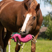 Horse Toy Unicorn in Suede ECO Pink Horse Toy Unicorn in Suede ECO Pink