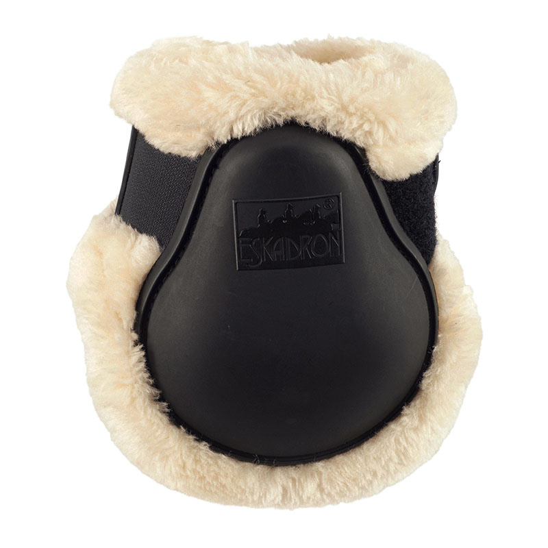 Fetlock Boots Protection Fauxfur Black
