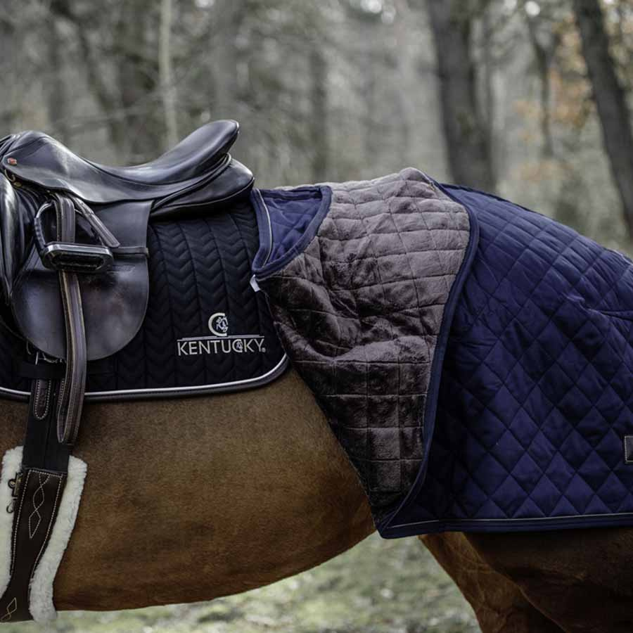 Riding Rug Navy