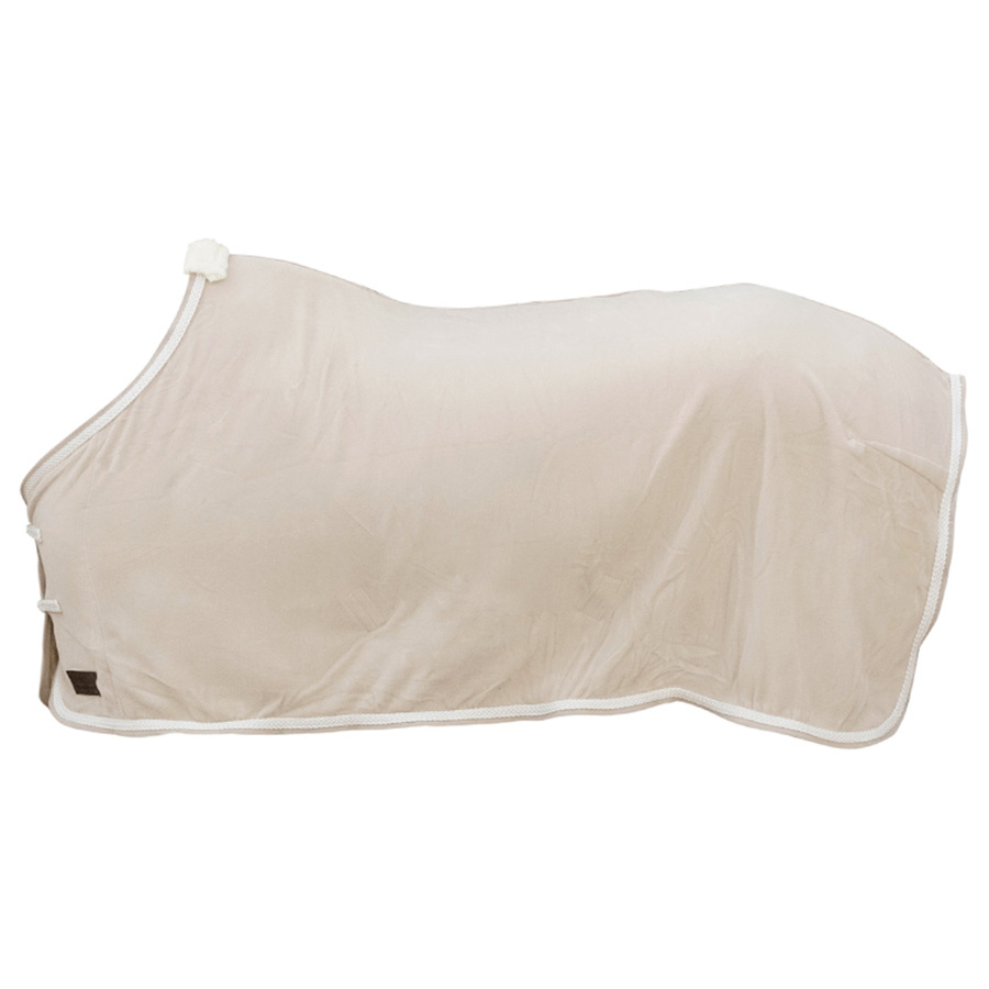 Fleece Rug Plaited Rope Beige