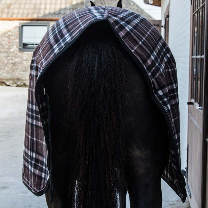 Fleece Rug Heavy Check Printing Brown/Beige