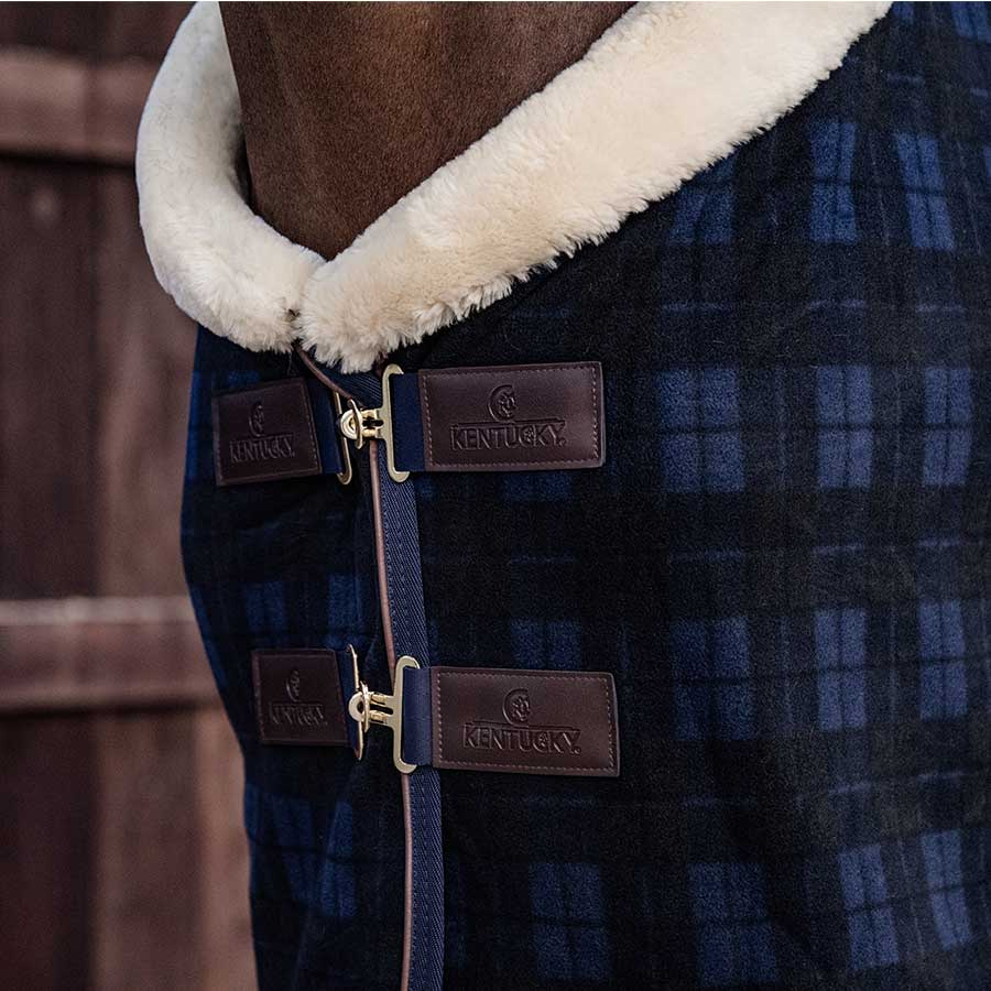 Show Rug Heavy Fleece Check Printing