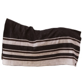 Fleece Rug Heavy Square Stripes Brown 210x200 Fleece Rug Heavy Square Stripes Brown 210x200