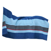 Fleece Rug Heavy Square Stripes Navy Fleece Rug Heavy Square Stripes Navy