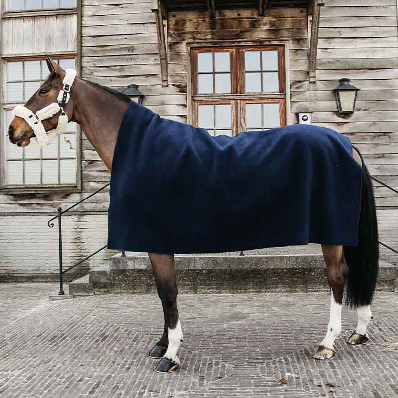 Fleece Rug Heavy Square Navy