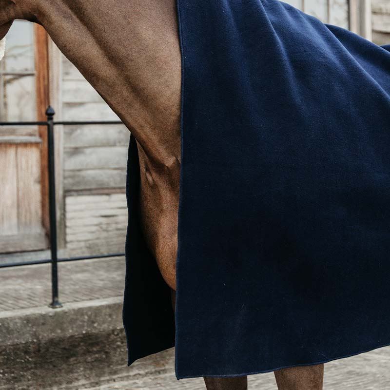 Fleece Rug Heavy Square Navy