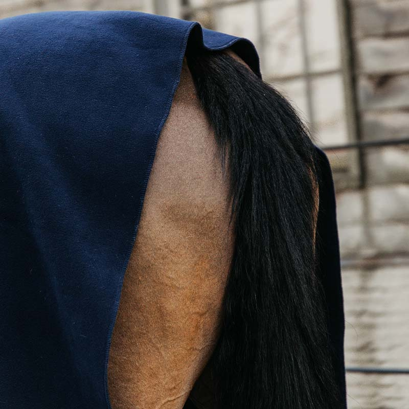 Fleece Rug Heavy Square Navy