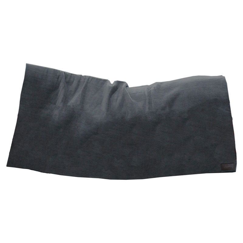 Fleece Rug Heavy Square Square Black