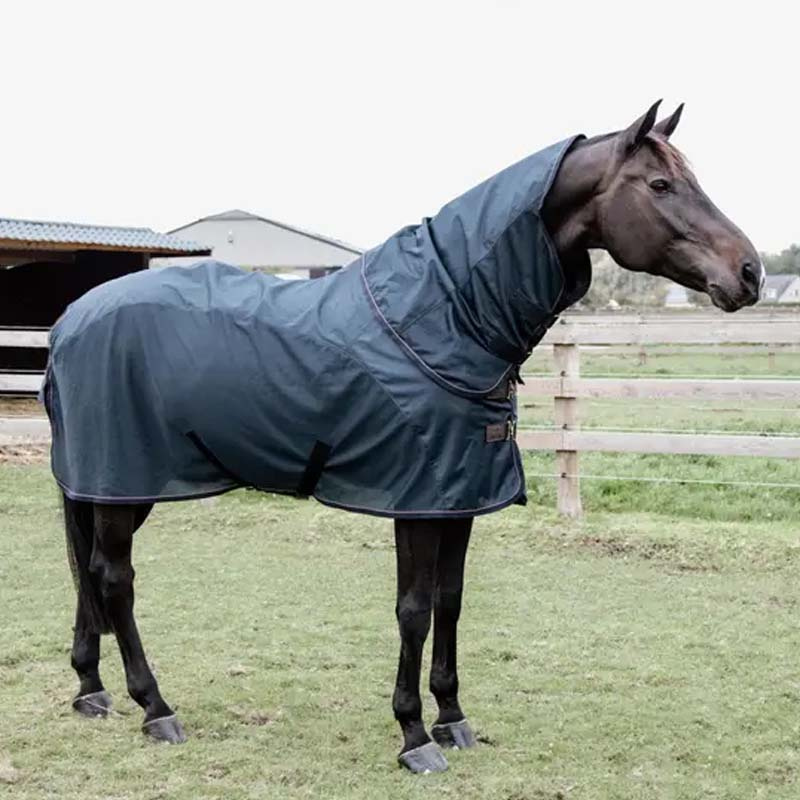 Fly Rug Waterproof Combo Classic 0g Navy Blue