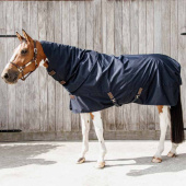 Turnout Rug with Neck All Weather Quick Dry Fleece G Navy Blue Turnout Rug with Neck All Weather Quick Dry Fleece G Navy Blue