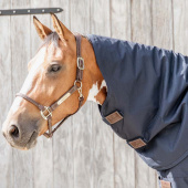 Turnout Rug with Neck All Weather Quick Dry Fleece 150g Navy Blue Turnout Rug with Neck All Weather Quick Dry Fleece 150g Navy Blue