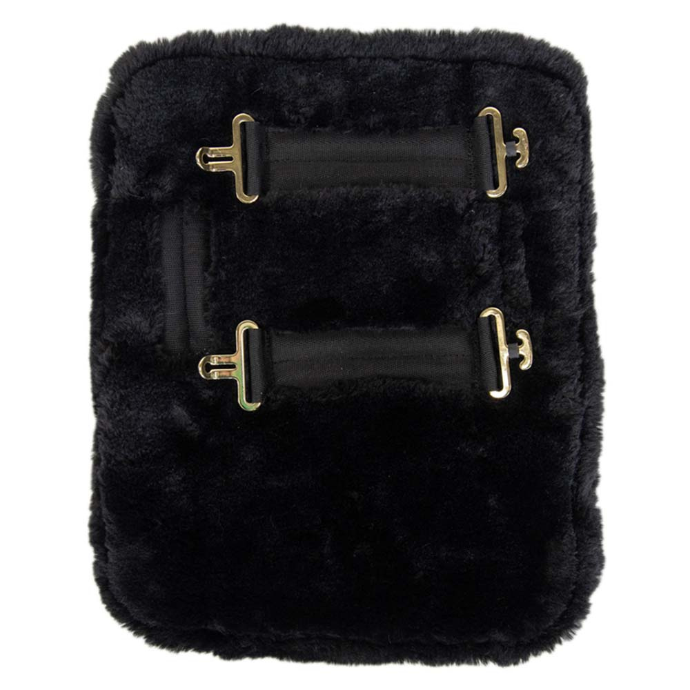 Chest Expander Vegan Sheepskin 2 Buckles Black