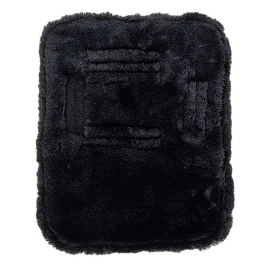 Chest Expander Vegan Sheepskin 2 Buckles Black
