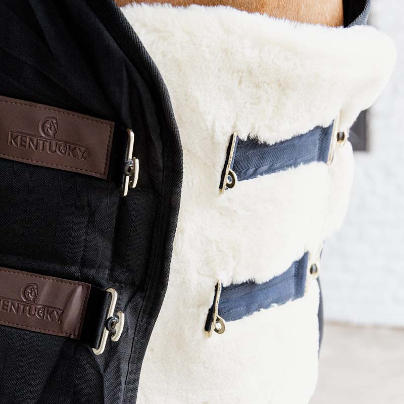 Chest Expander Vegan Sheepskin 2 Buckles Nature