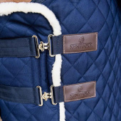 Chest Expander Quilted with Vegan Sheepskin Navy Blue Chest Expander Quilted with Vegan Sheepskin Navy Blue