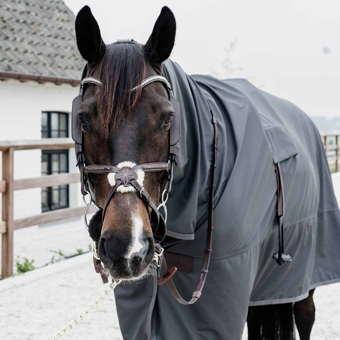 Riding Rain Rug Hurricane Grey