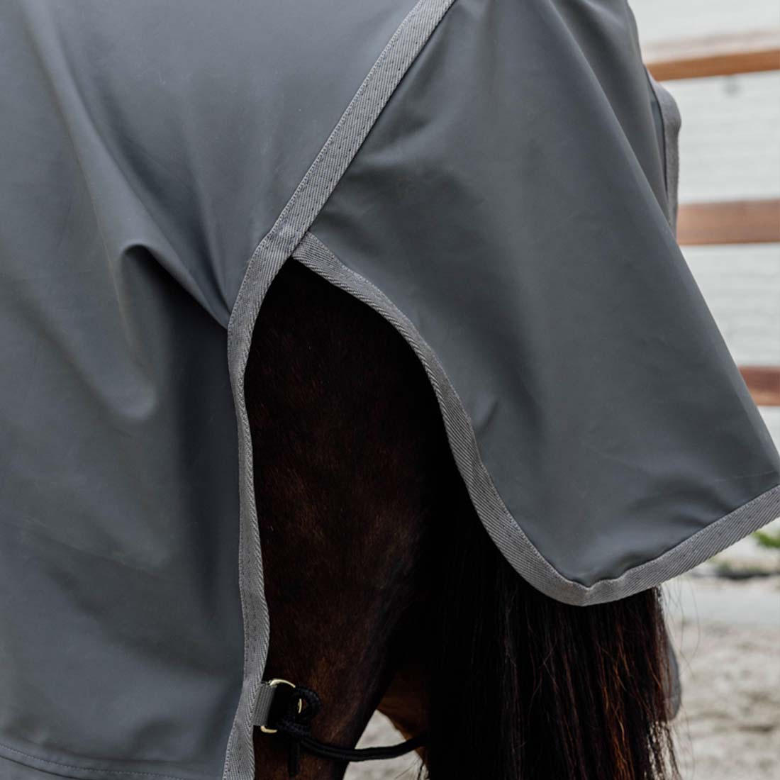 Riding Rain Rug Hurricane Grey